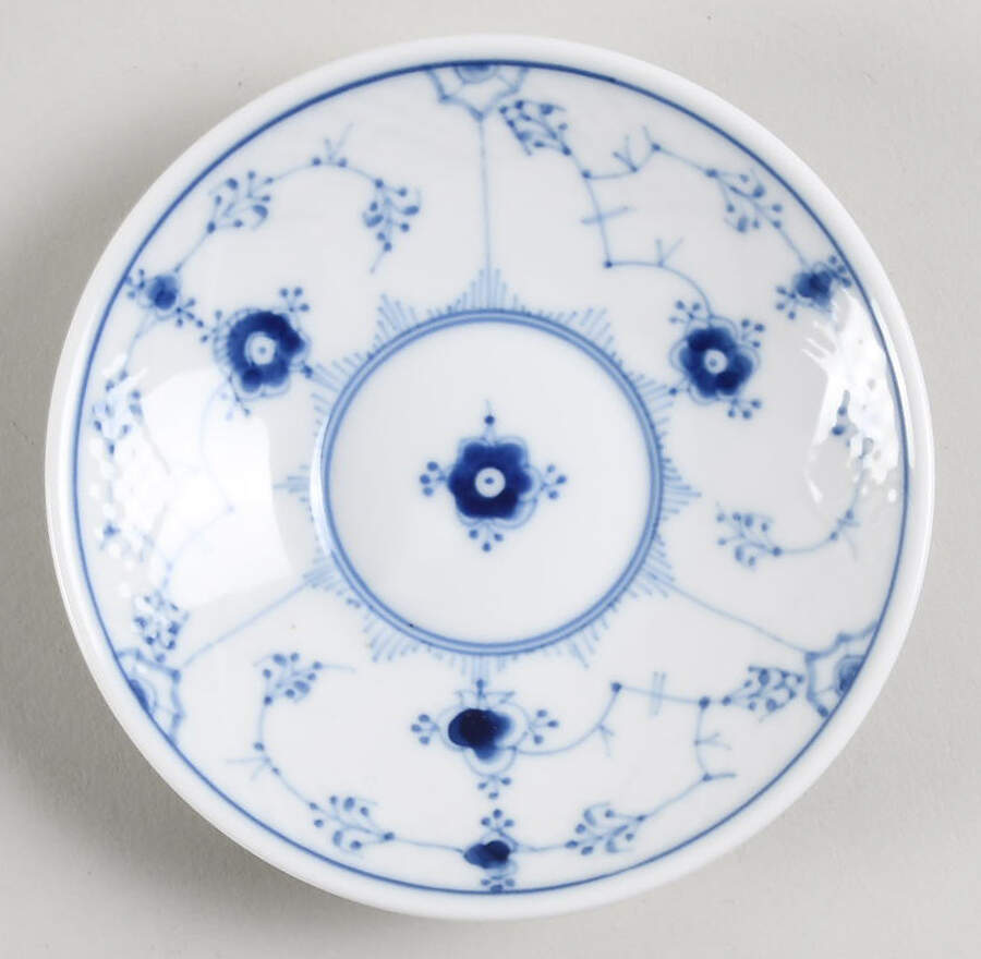 Blue Traditional (No Trim) Saucer for Flat Demitasse Cup by Bing & Grondahl-1