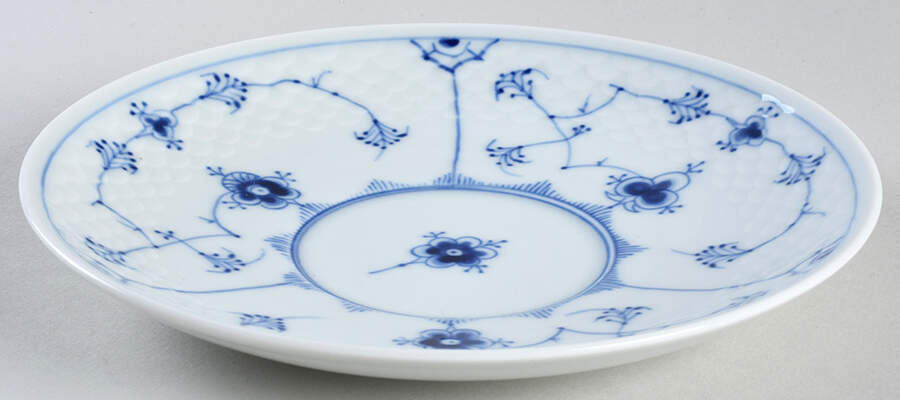 Blue Traditional (No Trim) Saucer for Cream Soup Bowl by Bing & Grondahl-1