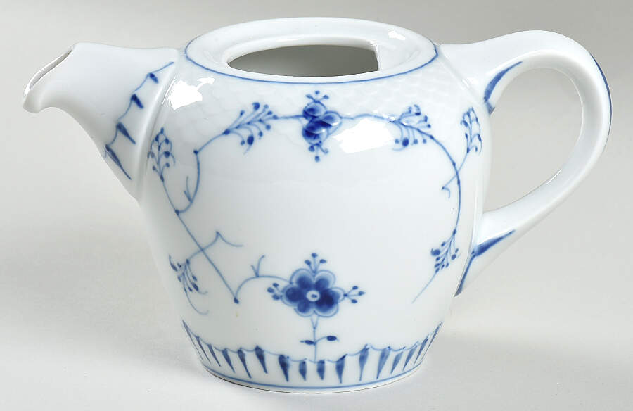 Blue Traditional (No Trim) Mini Teapot No Lid by Bing & Grondahl-1