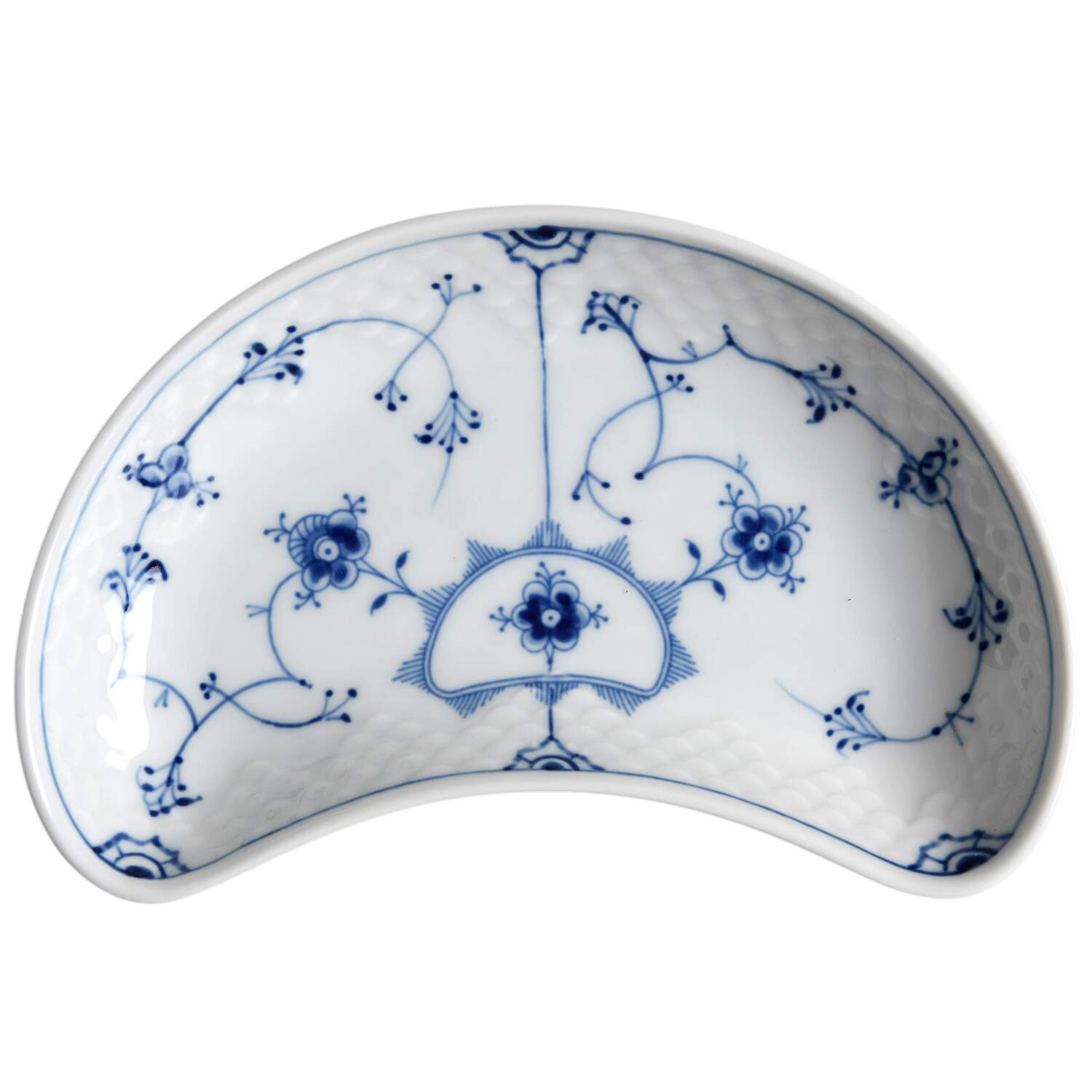 Blue Traditional (No Trim) Crescent Salad Plate by Bing & Grondahl-1