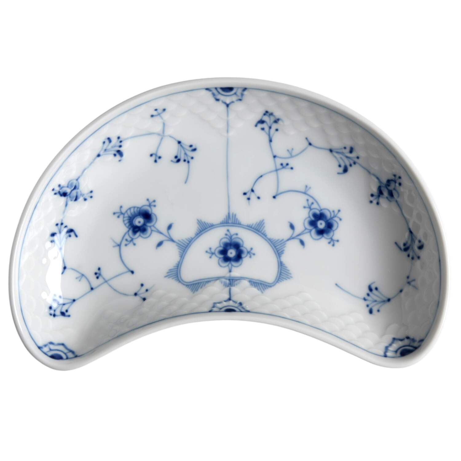 Blue Traditional (No Trim) Crescent Salad Plate by Bing & Grondahl-1