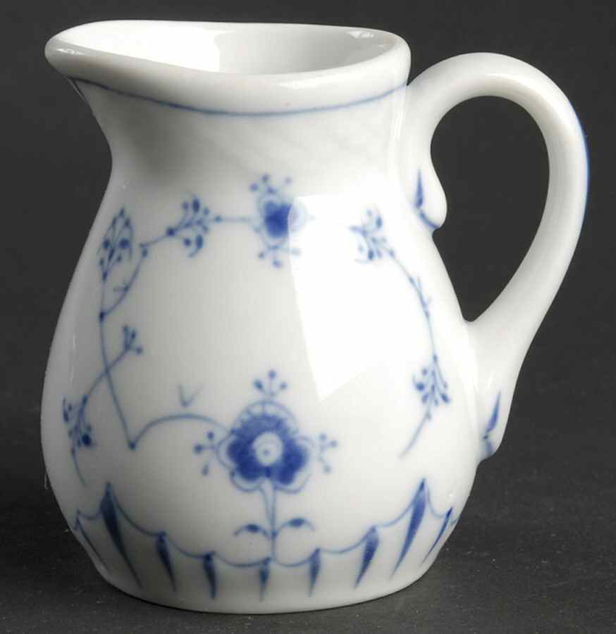 Blue Traditional (No Trim) Mini Creamer by Bing & Grondahl-1