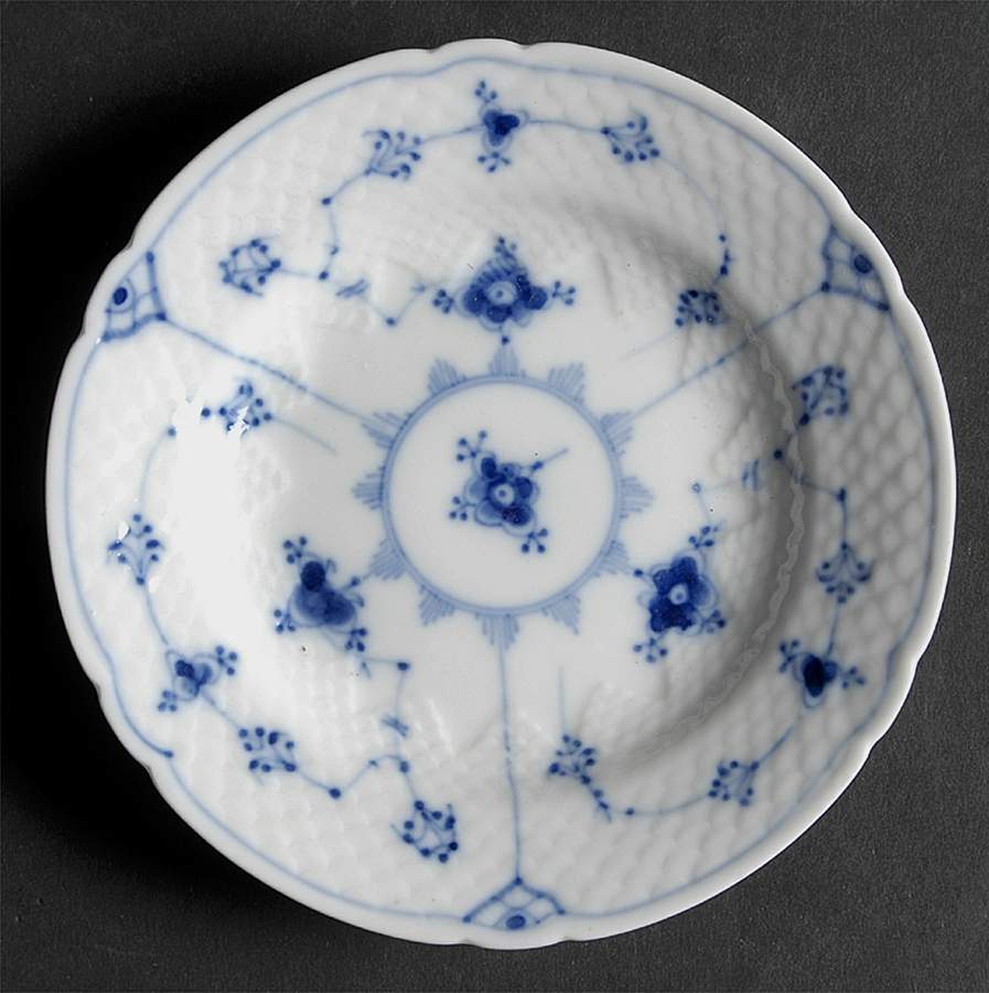 Blue Traditional (No Trim) Small Bread & Butter Plate by Bing & Grondahl-1