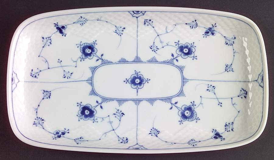 Blue Traditional (No Trim) Large Sandwich Tray by Bing & Grondahl-1