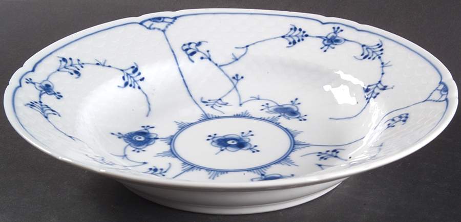 Blue Traditional (No Trim) Rim Soup Bowl by Bing & Grondahl-1