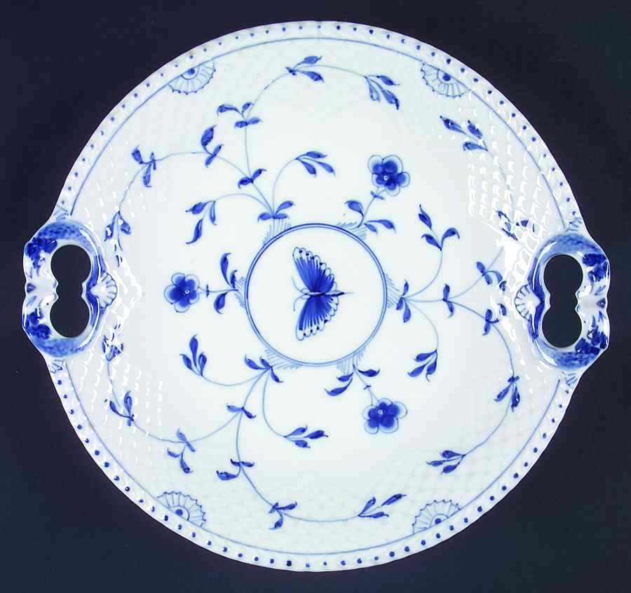 Butterfly Handled Cake Plate by Bing & Grondahl-1