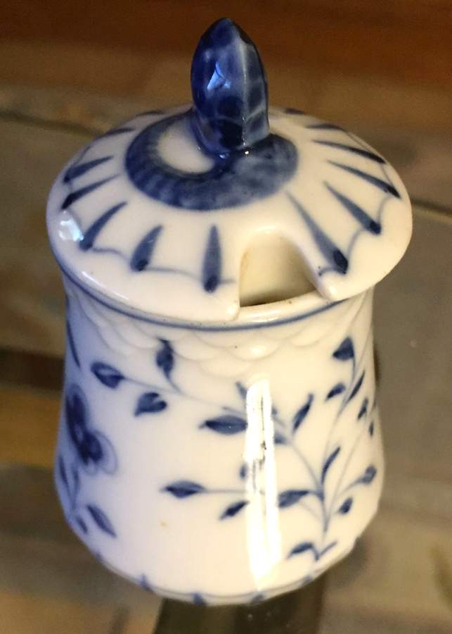 Butterfly Mustard Jar & Lid by Bing & Grondahl-1
