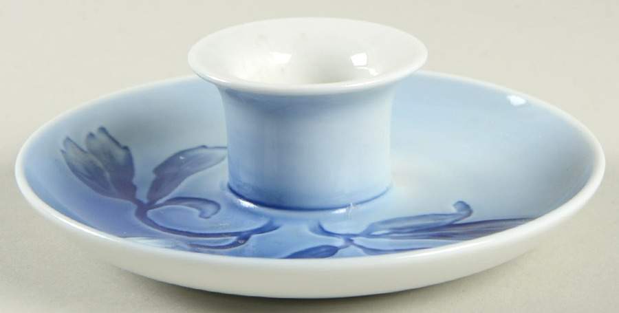 Christmas Rose Small Single Candleholder by Bing & Grondahl-1