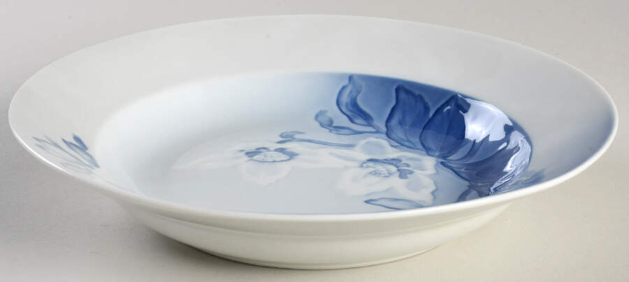 Christmas Rose Rim Soup Bowl by Bing & Grondahl-1