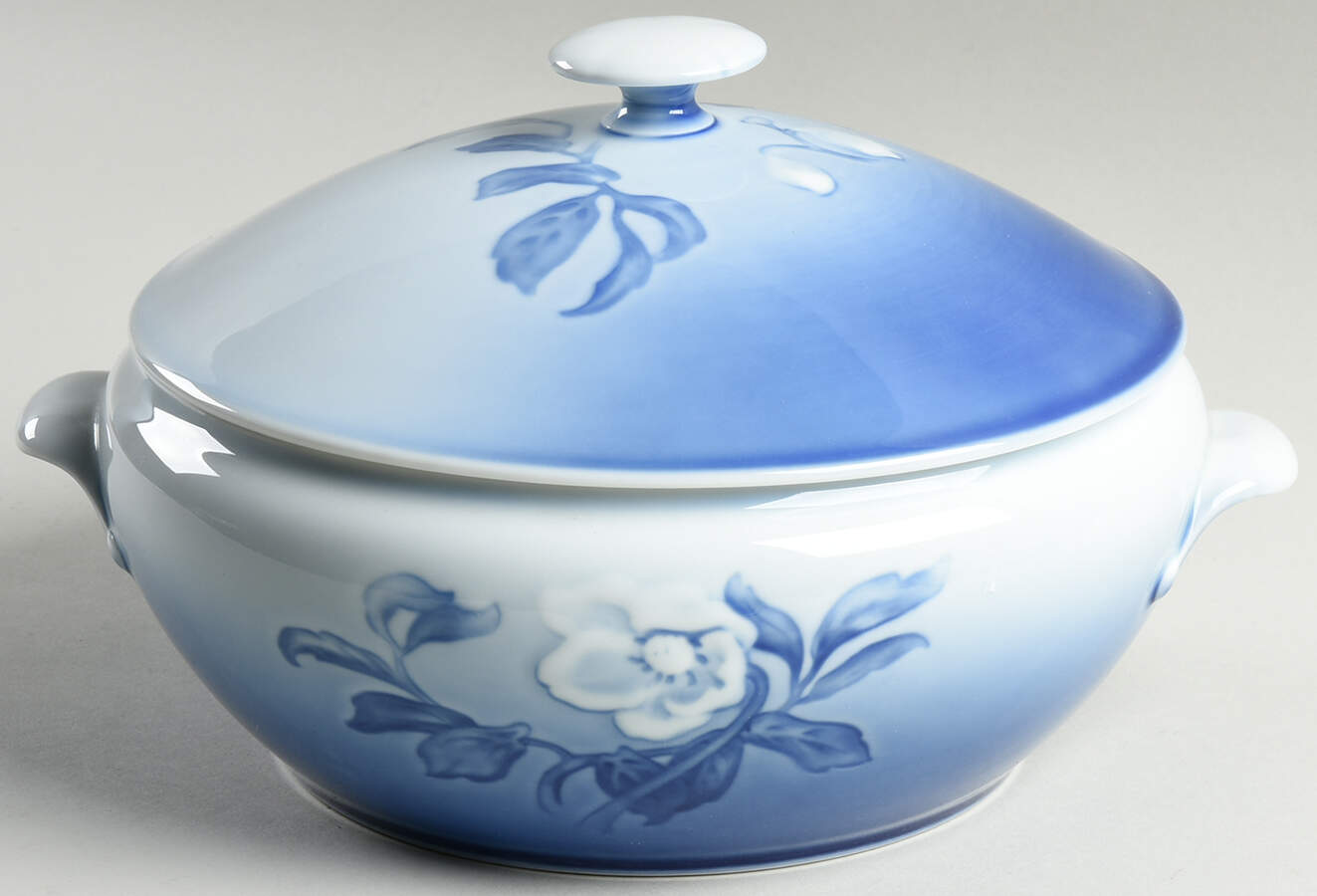 Christmas Rose Round Covered Vegetable by Bing & Grondahl-1