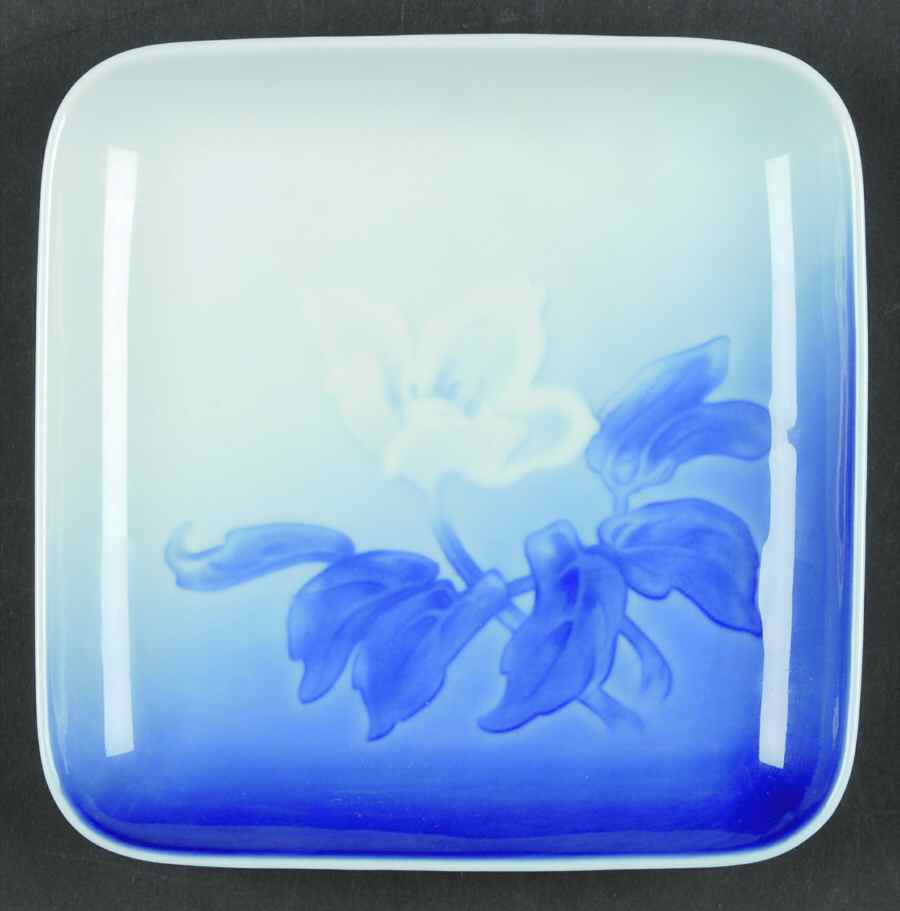 Christmas Rose Small Square Ashtray by Bing & Grondahl-1