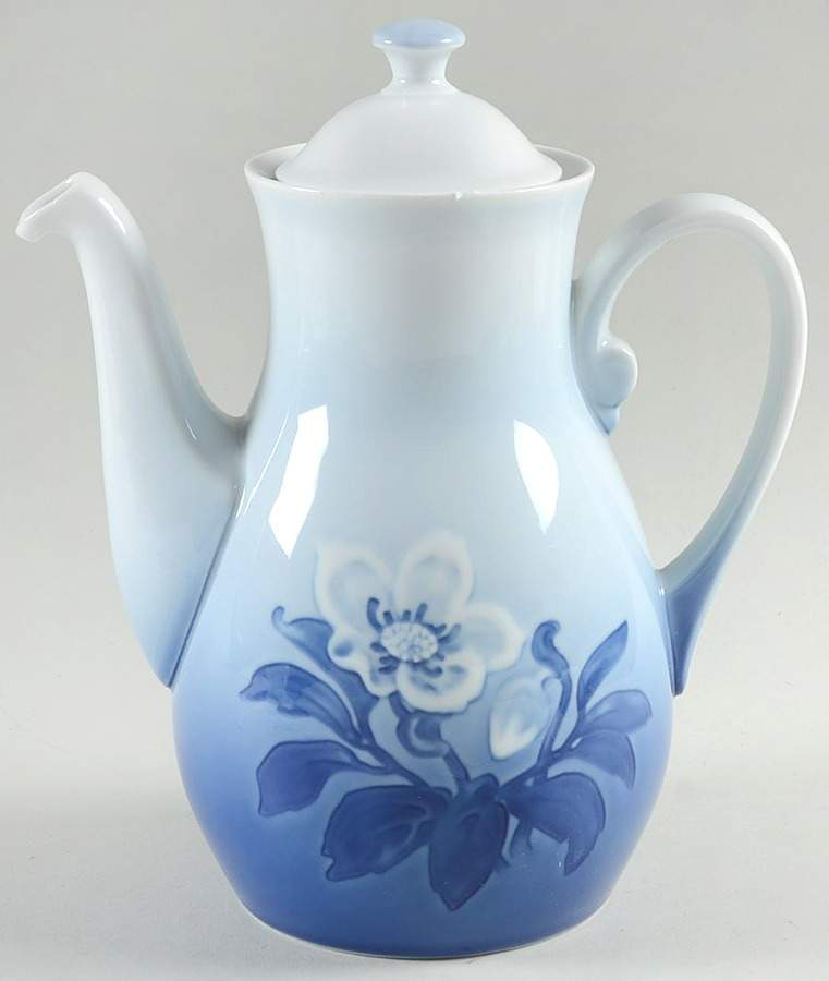 Christmas Rose Coffee Pot & Lid by Bing & Grondahl-1