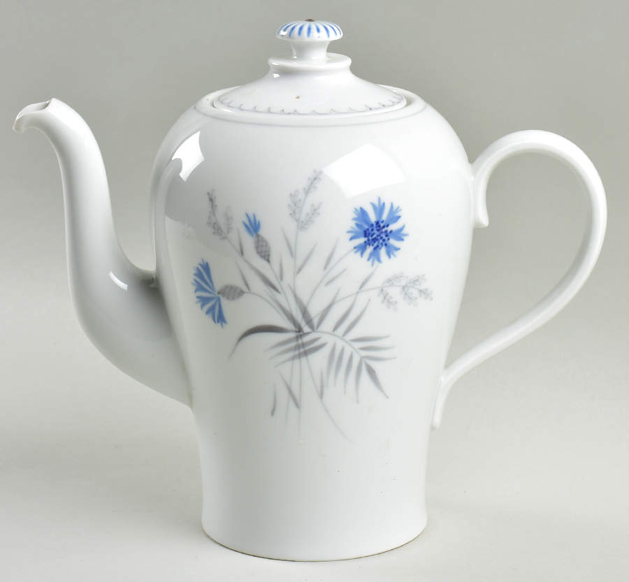 Cornflower Coffee Pot & Lid by Bing & Grondahl-1