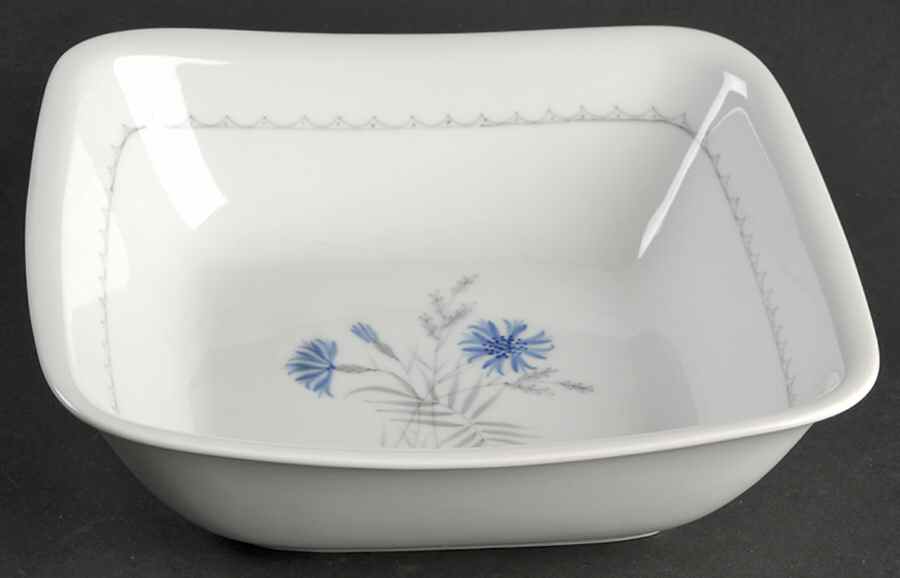 Cornflower 8" Square Vegetable Bowl by Bing & Grondahl-1