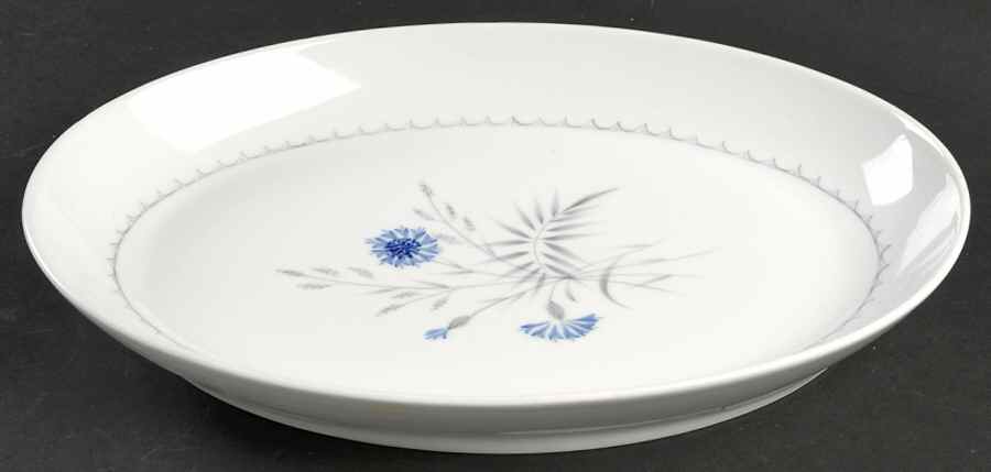 Cornflower 13" Oval Serving Platter by Bing & Grondahl-1