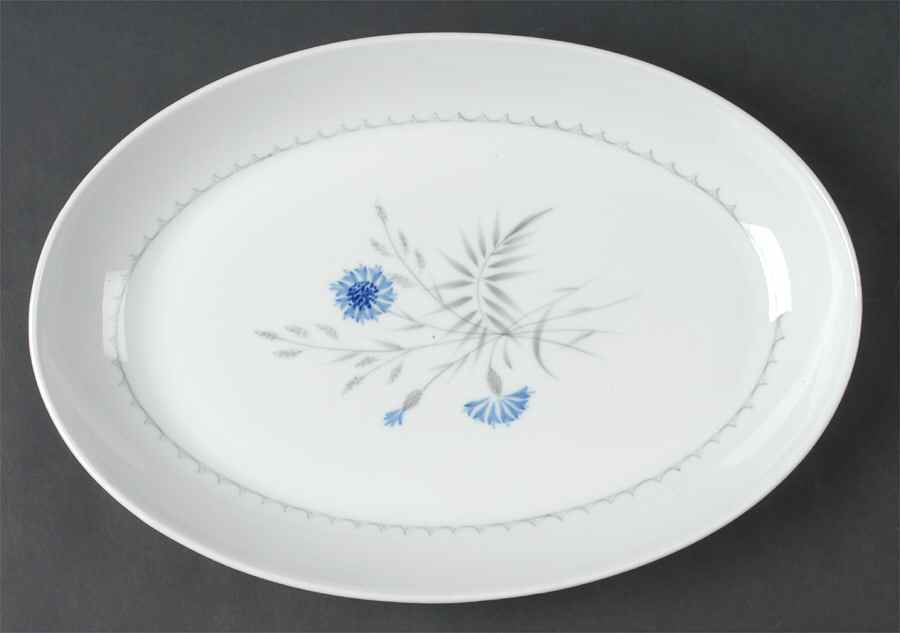 Cornflower 13" Oval Serving Platter by Bing & Grondahl-1