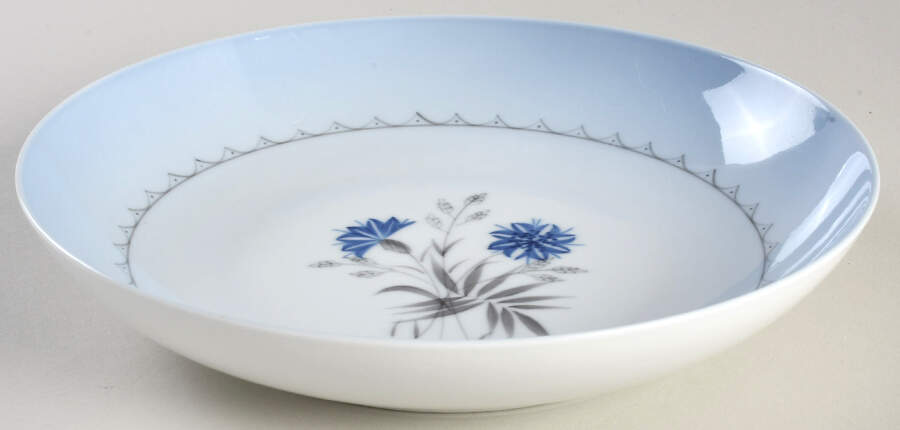 Cornflower Blue Edge Coupe Soup Bowl by Bing & Grondahl-1