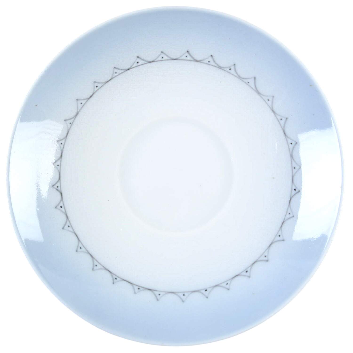 Cornflower Blue Edge Saucer for Demitasse Cup by Bing & Grondahl-1