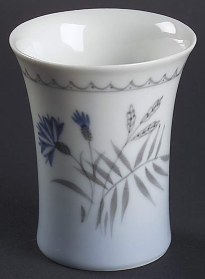 Cornflower Blue Edge Mini Bud Vase by Bing & Grondahl-1