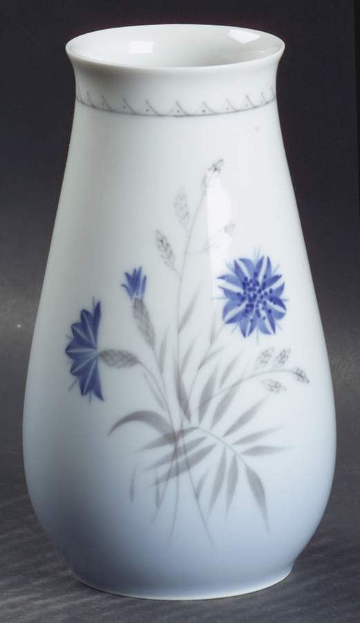 Cornflower Blue Edge 5" Vase by Bing & Grondahl-1