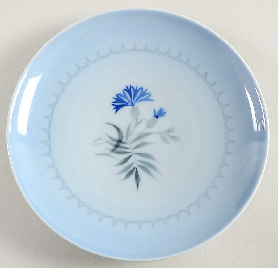 Cornflower Blue Edge Bread & Butter Plate by Bing & Grondahl-1