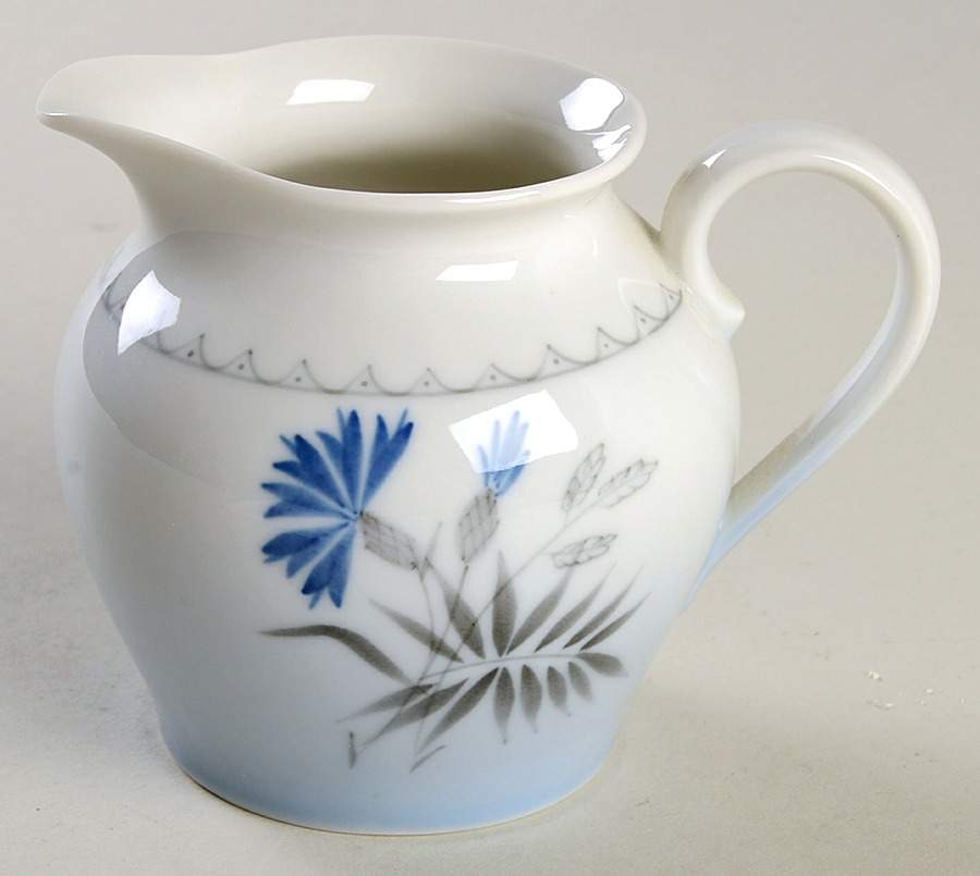Cornflower Blue Edge Creamer by Bing & Grondahl-1