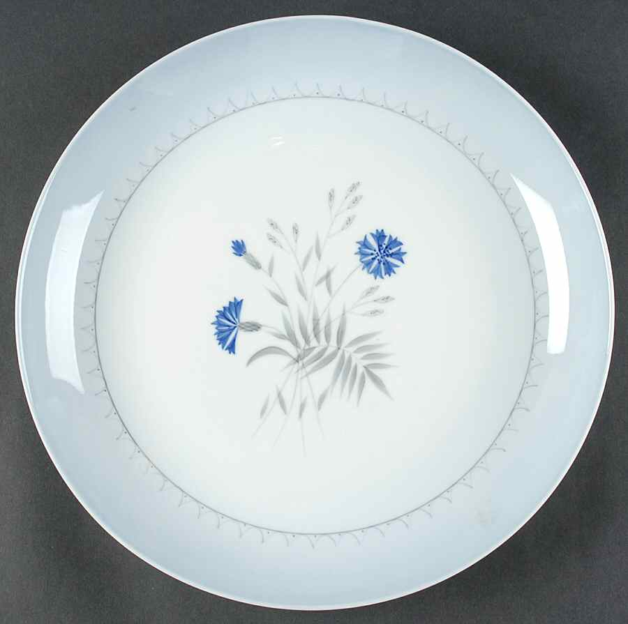 Cornflower Blue Edge 12" Chop Plate (Round Platter) by Bing & Grondahl-1
