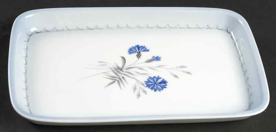 Cornflower Blue Edge Utility Tray by Bing & Grondahl-1