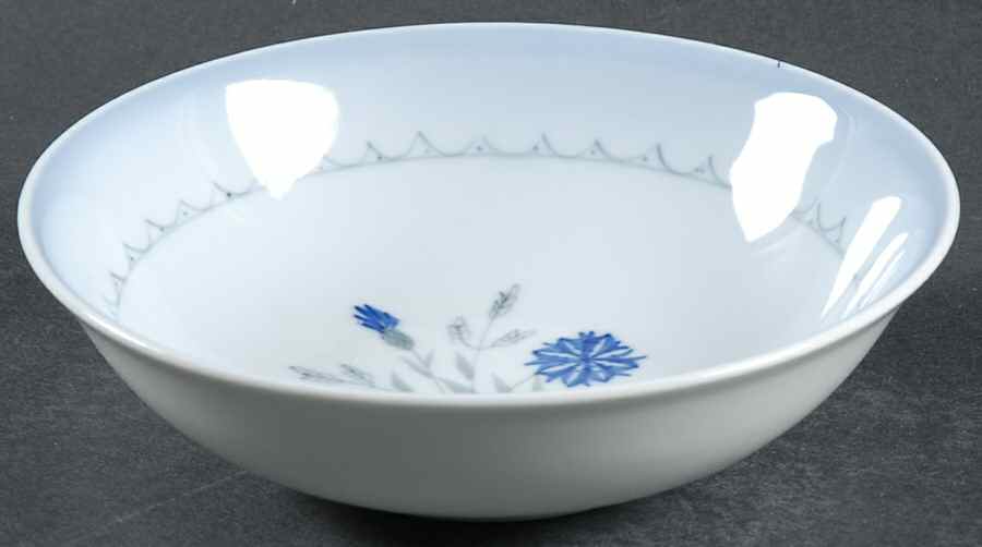 Cornflower Blue Edge Coupe Cereal Bowl by Bing & Grondahl-1