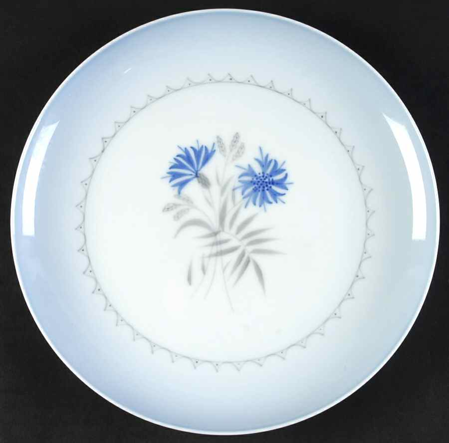 Cornflower Blue Edge Salad Plate by Bing & Grondahl-1