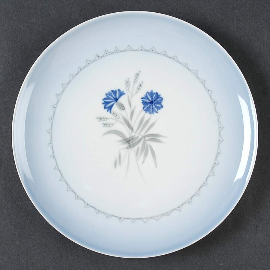 Cornflower Blue Edge Salad Plate by Bing & Grondahl-1
