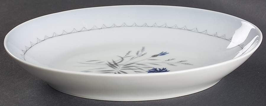 Cornflower Blue Edge Relish by Bing & Grondahl-1