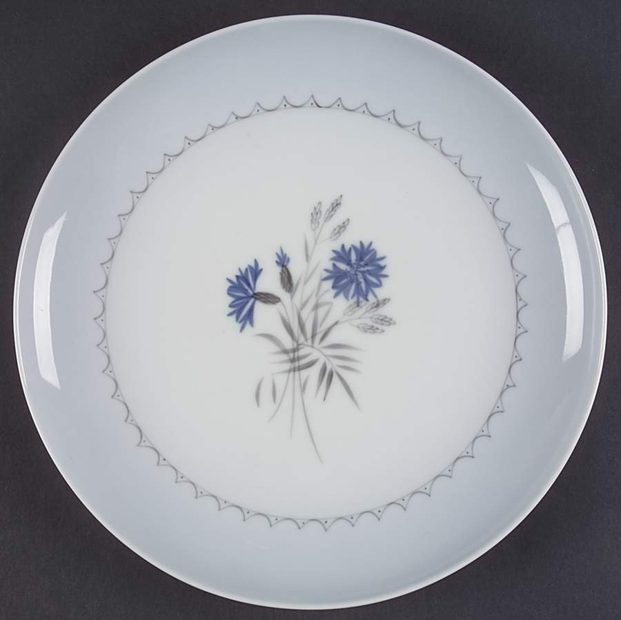 Cornflower Blue Edge Luncheon Plate by Bing & Grondahl-1