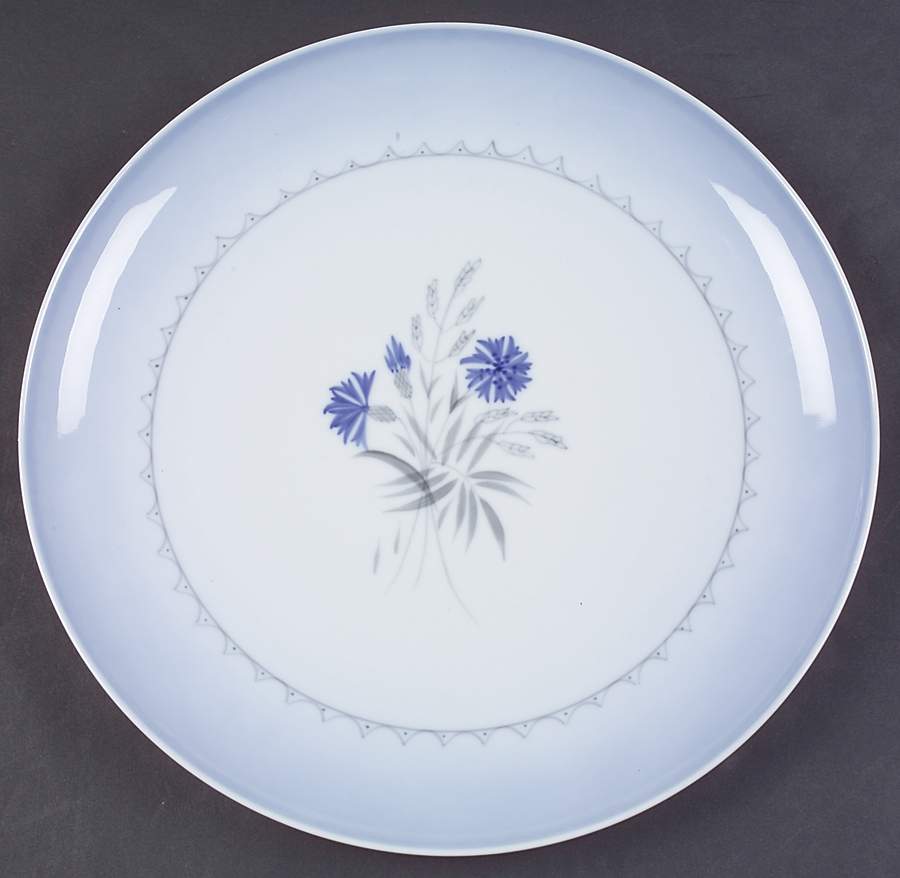 Cornflower Blue Edge Dinner Plate by Bing & Grondahl-1