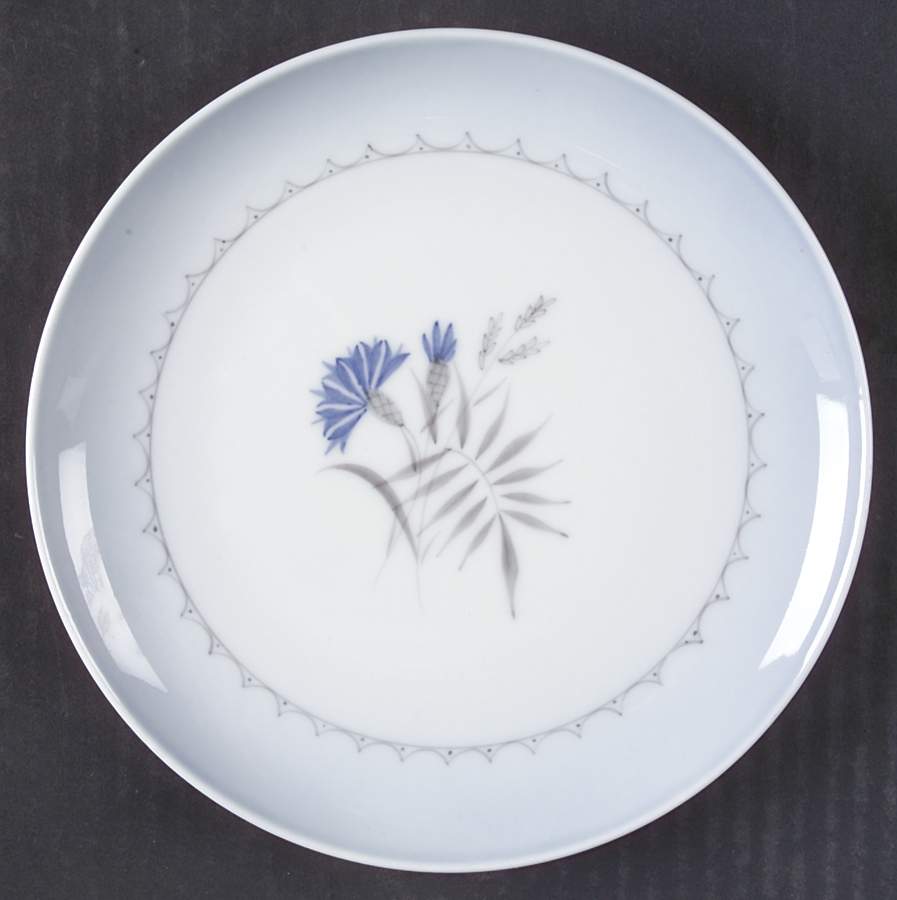 Cornflower Blue Edge Dessert/Pie Plate by Bing & Grondahl-1