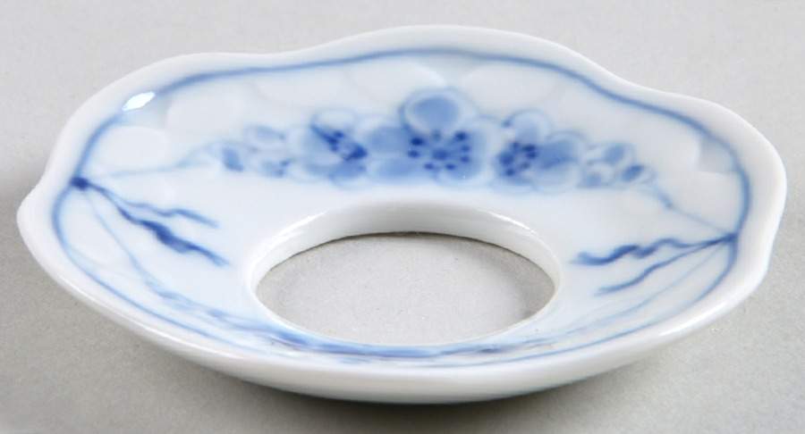 Empire Blue and White Bobeche/Candle Ring by Bing & Grondahl-1