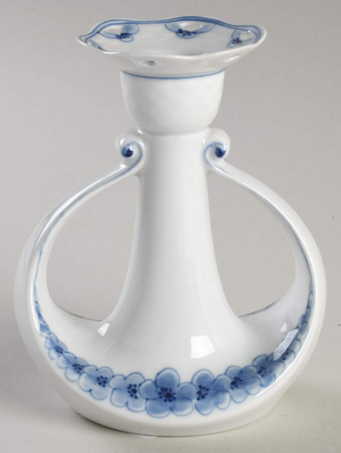 Empire Blue and White 5" Candlestick by Bing & Grondahl-1