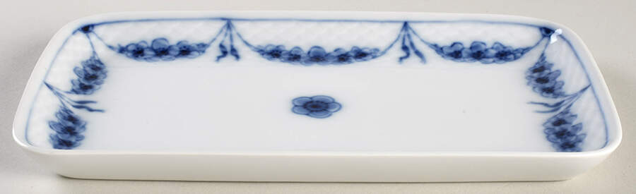 Empire Blue and White Rectangular Tray by Bing & Grondahl-1