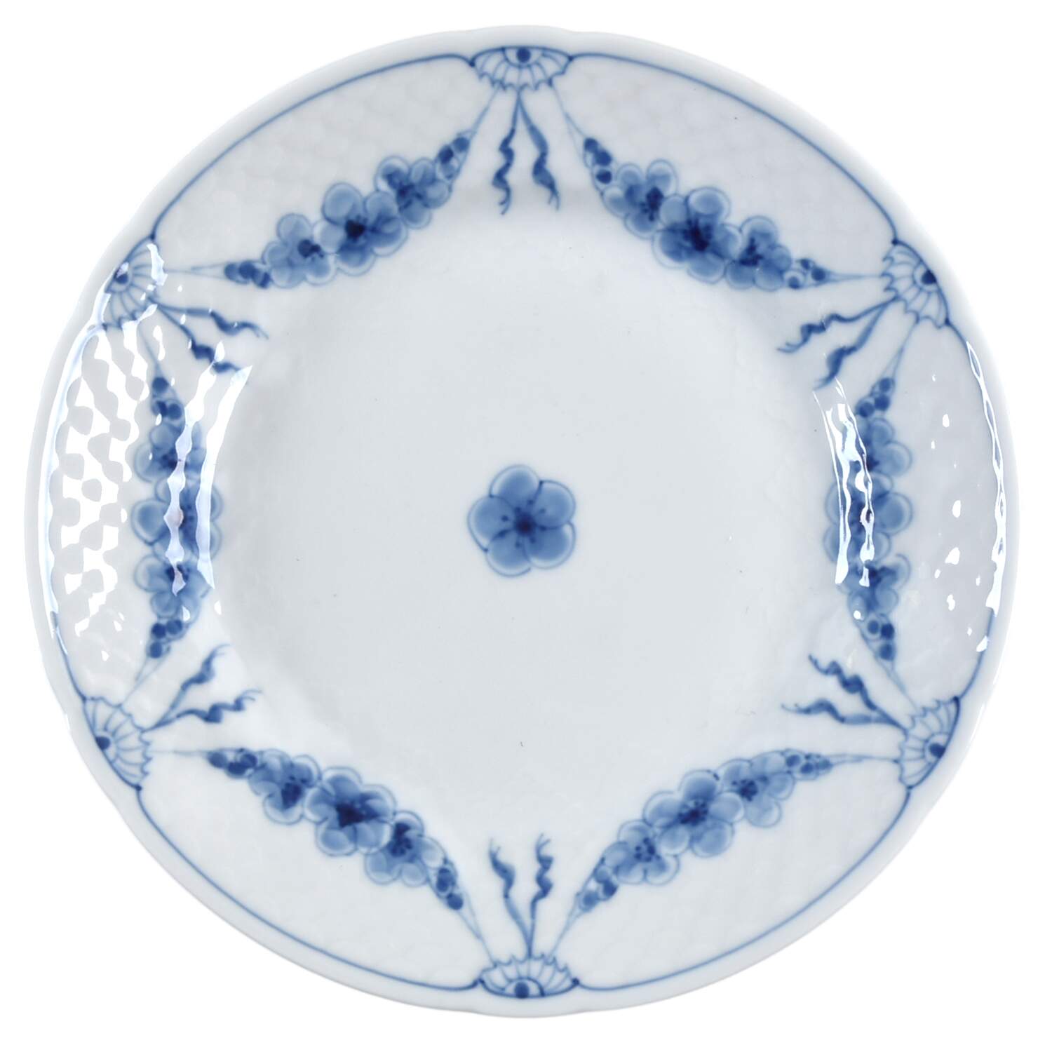 Empire Blue and White Dessert/Pie Plate by Bing & Grondahl-1