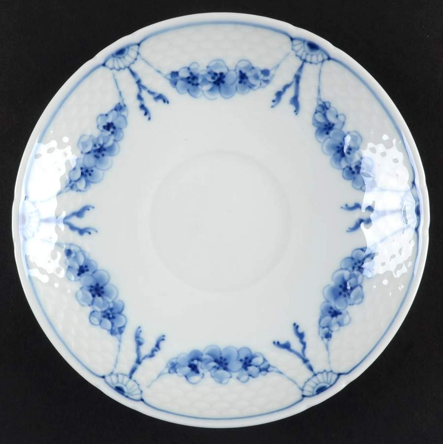 Empire Blue and White Saucer for Flat Cup by Bing & Grondahl-1