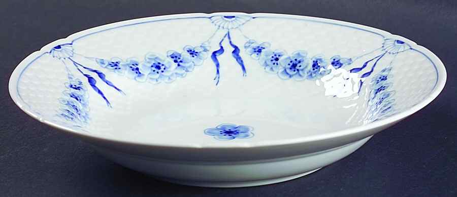 Empire Blue and White Large Rim Soup Bowl by Bing & Grondahl-1
