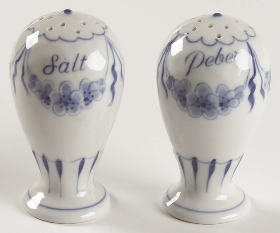 Empire Blue and White Salt & Pepper Set by Bing & Grondahl-1