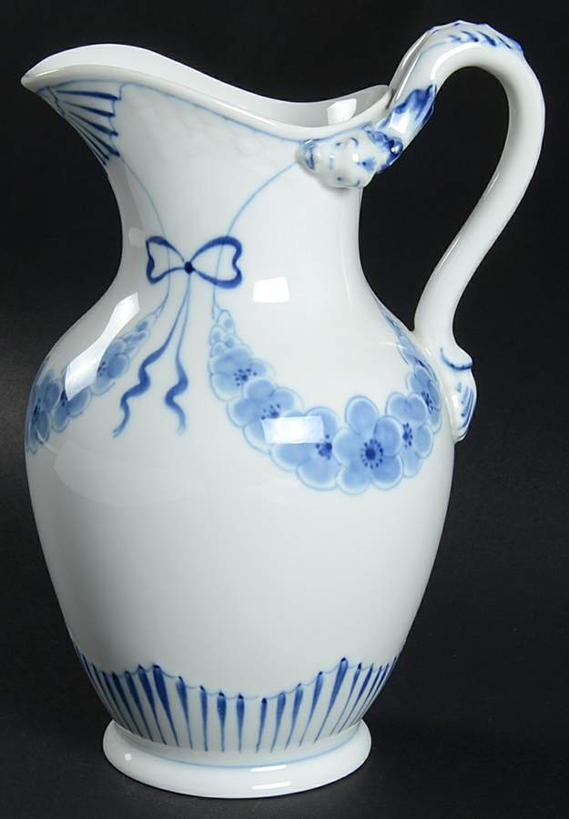 Empire Blue and White 40 Oz Pitcher by Bing & Grondahl-1