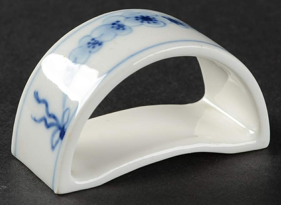Empire Blue and White Napkin Ring by Bing & Grondahl-1