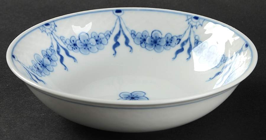 Empire Blue and White Coupe Cereal Bowl by Bing & Grondahl-1
