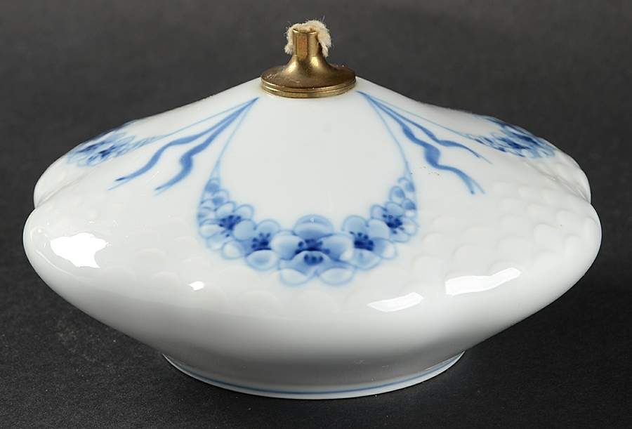 Empire Blue and White Burner by Bing & Grondahl-1