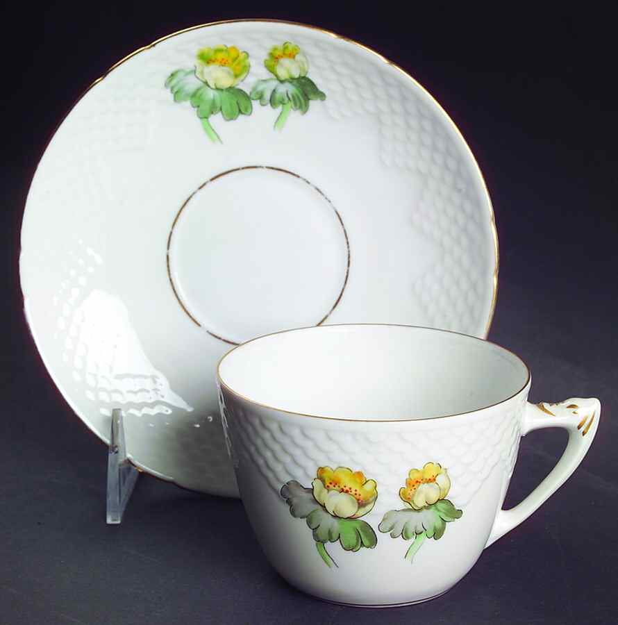 Erantis Flat Cup & Saucer Set by Bing & Grondahl-1