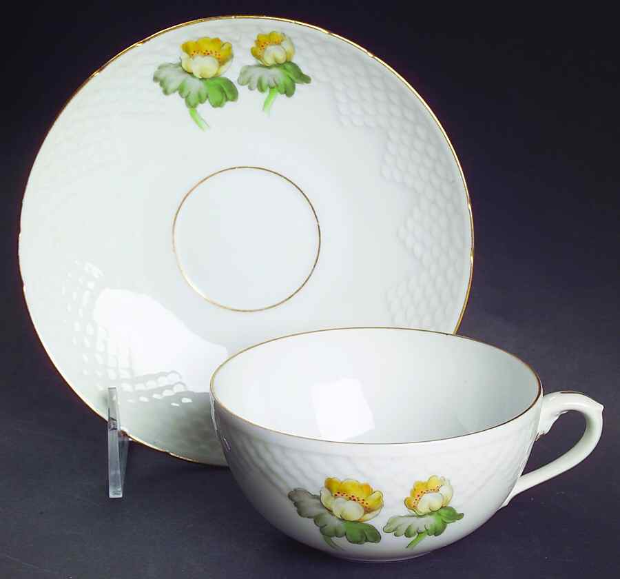 Erantis Flat Cup & Saucer Set by Bing & Grondahl-1