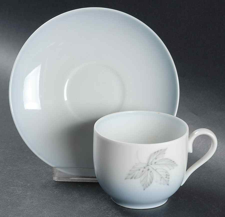Falling Leaves Flat Cup & Saucer Set by Bing & Grondahl-1