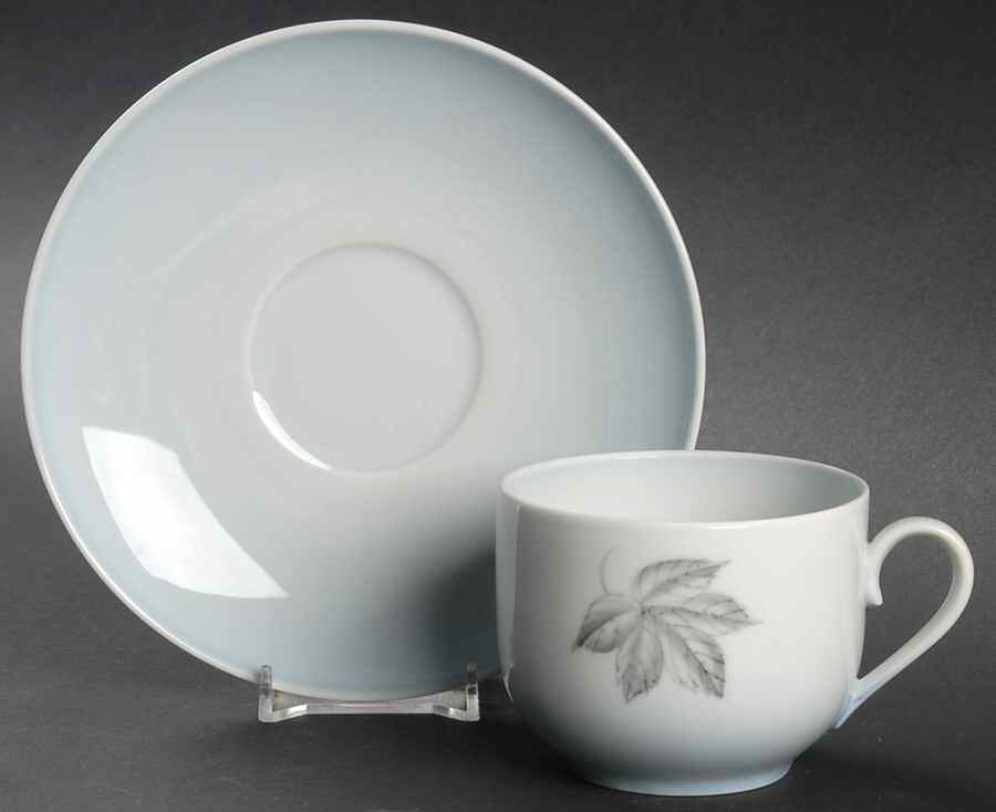 Falling Leaves Flat Cup & Saucer Set by Bing & Grondahl-1